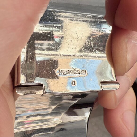 Hermès Black Enamel Extra Wide Clic Clac H PHW Bracelet - Picture 12 of 12